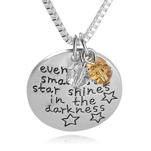 Even the Smallest Star Shines in the Darkness Necklace